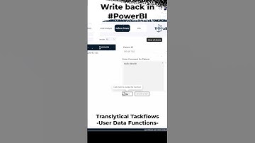 Native write back in #powerbi BI with UDF #visualization
