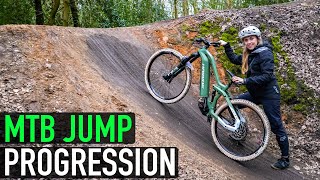 KARA'S JUMP PROGRESSIONS IS INSANE!!// MTB SKILLS PROGRESSION