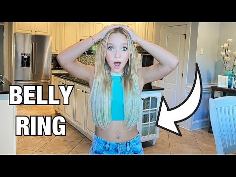 I GOT A BELLY BUTTON RING!!!