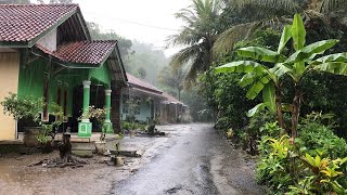 Heavy Rain and Strong Storm Winds Disrupt Village Life | A Terrible Strong Wind Hit My Journey
