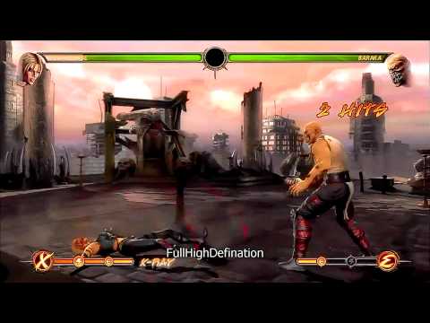 Mortal Kombat 9 - Sonya Vs. Baraka (X-Ray Training...