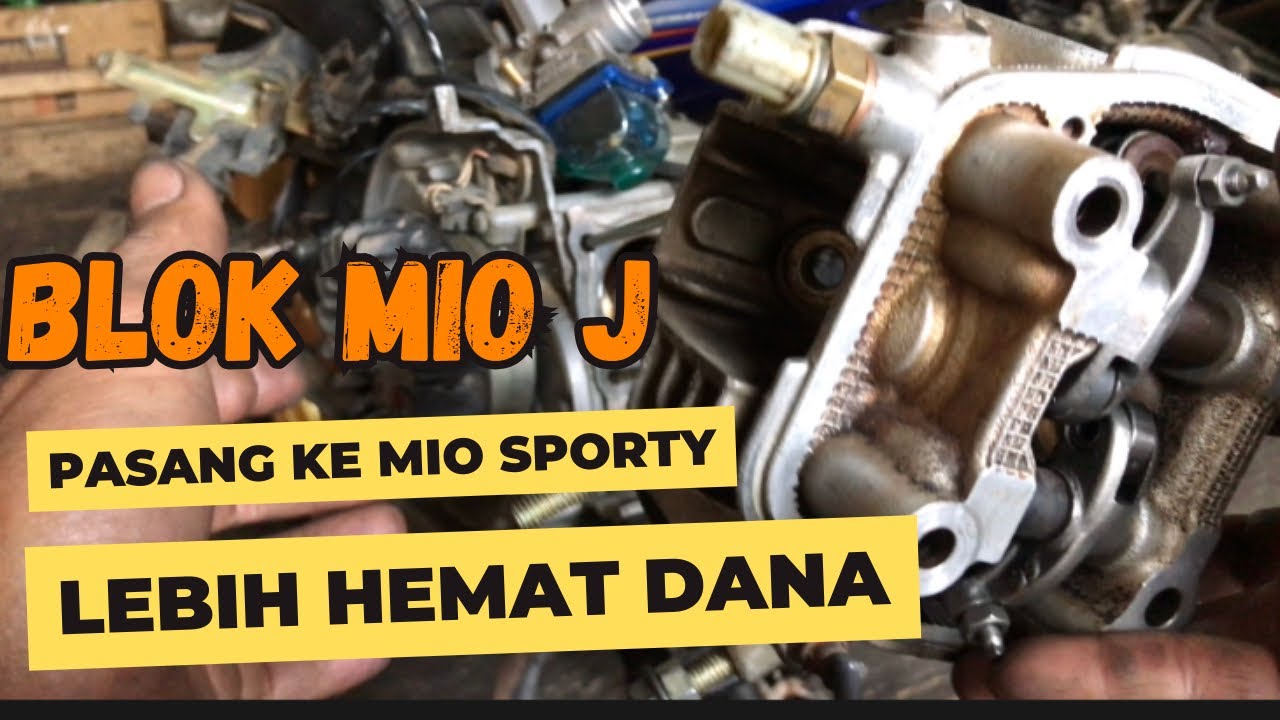 pasang blok mio j ke mio sporty lebih irit dan bertenaga