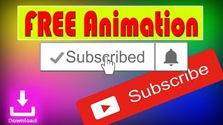 SUBSCRIBE and Notification Bell intro With Sound | FREE to use