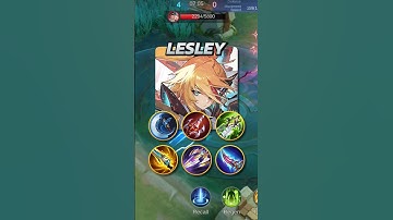 Full Build Lesley! Mobile Legends #mobilelegends #mlbb #gaming #MLBBCreator