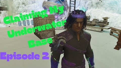 Ark Survival Ascended / Island: S1:E2 Building up my underwater base (KrazyThangs)