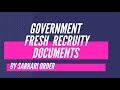 Fresh recurty document required in service book