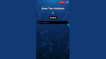 Swap Two Variables in C #clanguage #coder #variables  #coding #tutorial #programming #swap #numbers