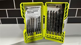 Ryobi 25 Piece Black Oxide Hex Shank Drill Bits With Case
