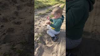 It's already warm here #fun  #kidsvideo  #cute #baby #funny #pets