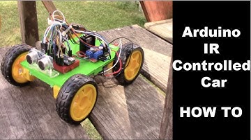 Arduino IR Controlled and Obstacle Avoiding Car (DIY)