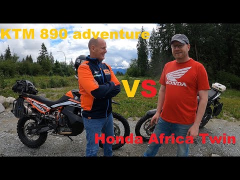 ktm 890 adventure vs africa twin