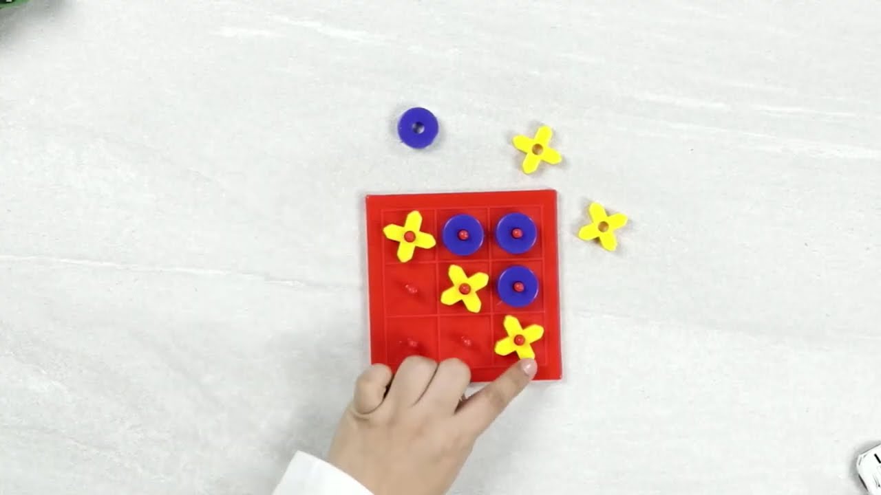 Ratna's 3D Tic Tac Toe: Classic Mind-Challenging Cross & Zero Board Game for Kids