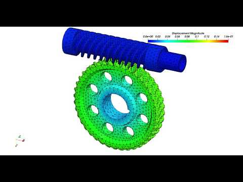 Worm Gear Simulation in Code_Aster