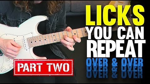 Build intensity in your solos with these repeating pentatonic licks! Guitar tutorial with TAB