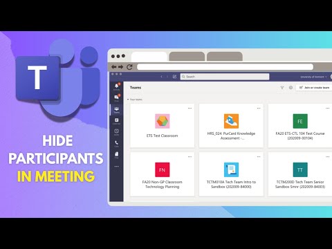 How to Hide Participants in Microsoft Teams Meeting (Simple Method)