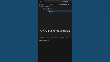 Reverse String in Python | Beginner Friendly Hack #shorts #python