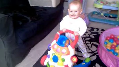 Lula at her walker