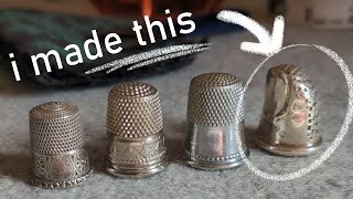 I Hand Made a Custom Silver Thimble