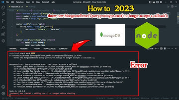 วิธีแก้ throw new MongooseError(