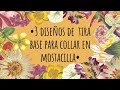 Diseños de tiras base sencillas para collares en mostacilla 😊♥️ paso a paso