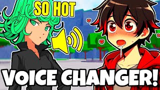 Trolling SIMPS With A TATSUMAKI VOICE CHANGER.. (The Strongest Battlegrounds)