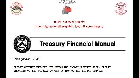 1441+01+28 treasurie financiall manuall; chapter 7500 intro setting up sovereigne treasurie accounte