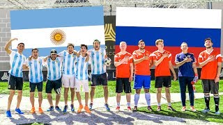 Argentina vs Rusia | PARTIDO en CANCHA de 5