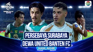 Persebaya Surabaya Vs Dewa United Banten Fc  Hasil Pertandingan  Bri Super League 202526