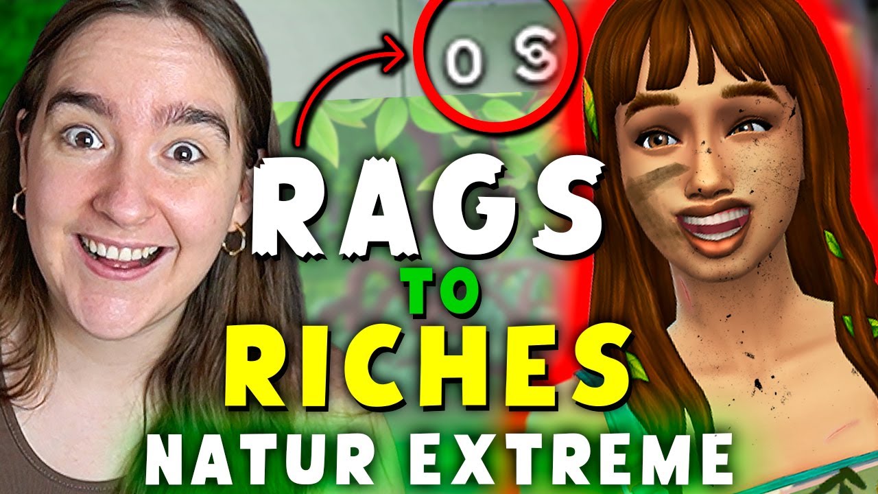 Wie reich kann man NUR mit Natur & DRECK werden?! 💩🌿 | Die Sims 4 Rags to Riches Nesmeralda