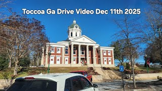 Toccoa Ga Drive Video Dec 11th 2025 Driving Scenic Toccoa #travel #tourism #autotour #automobile