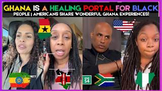Download Lagu 🇬🇭🇺🇸 GHANA IS A HEALING PORTAL FOR BLACK PEOPLE | AMERICANS SHARE GHANA EXPERIENCES | Kamma Dyn MP3
