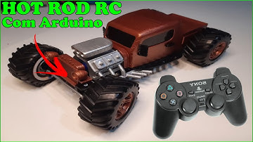 Projeto Para Inspirar - Miniatura Hot Rod RC - Carrinho de Controle Remoto Com Arduino