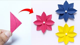 Paper Flower Making | How To Make Easy Paper Flowers Step by Step