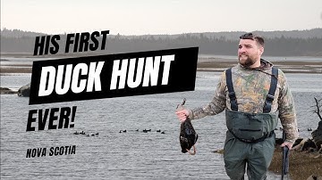His First Duck Hunt Ever! | High Winds and Small Decoy Spread | Nova Scotia 2022