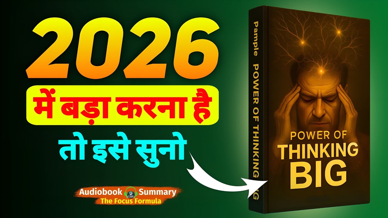 सोच बदलो ज़िंदगी बदलेगी | The Power of Thinking Big | Hindi Book Summary