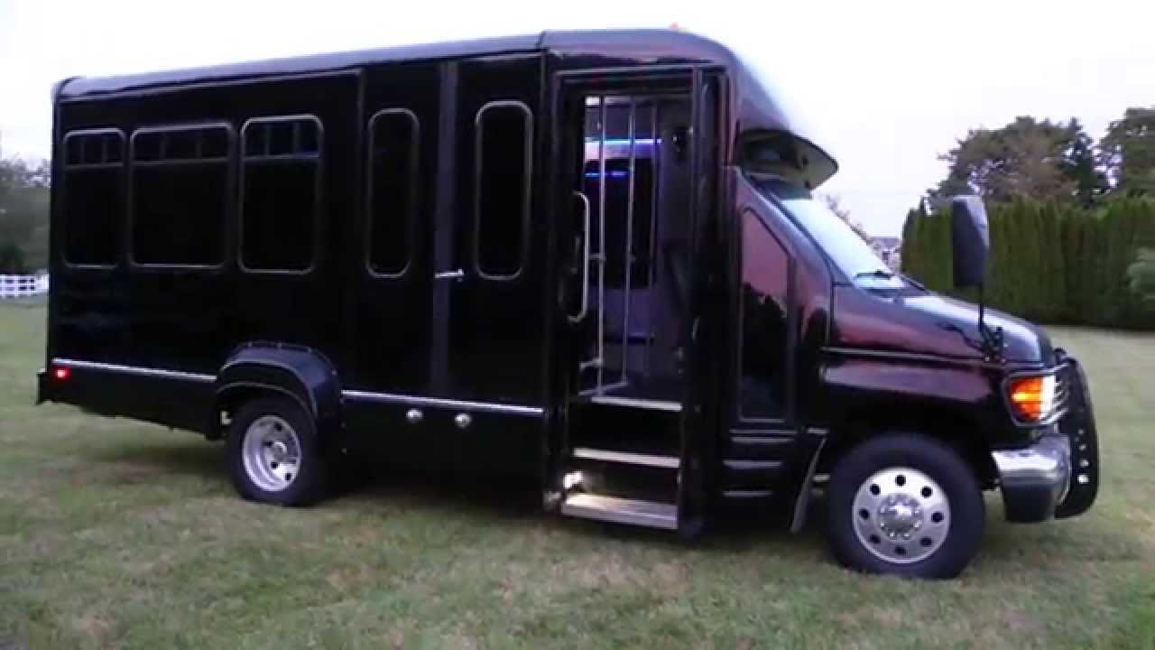 Sold 04 Ford 50 Econoline Limousine Bus For Sale Tv Custom Lighting Over The Top Youtube