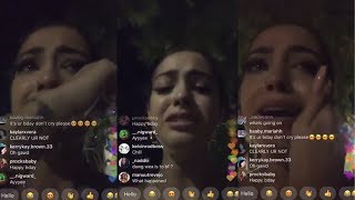 Malu Trevejo Crying On Instagram Live