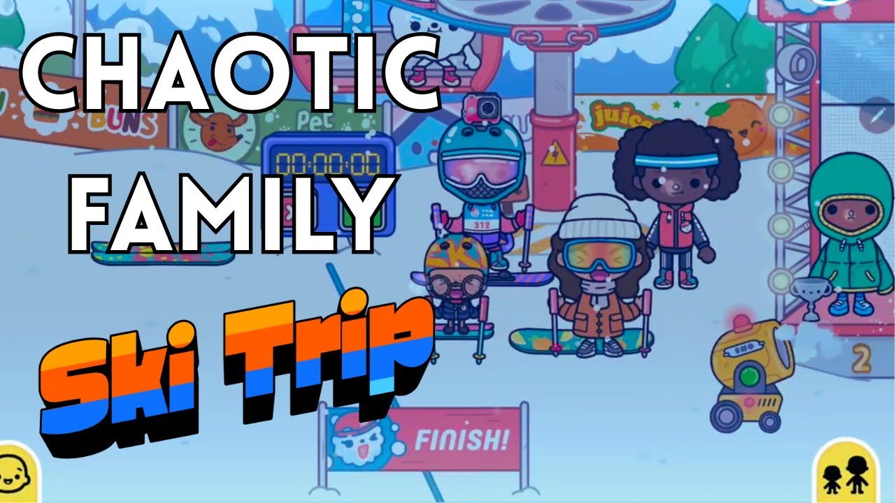 Snow Day at the Ski Resort!! ️⛷️ Chaotic Family Adventure | Toca Boca☃️ ...