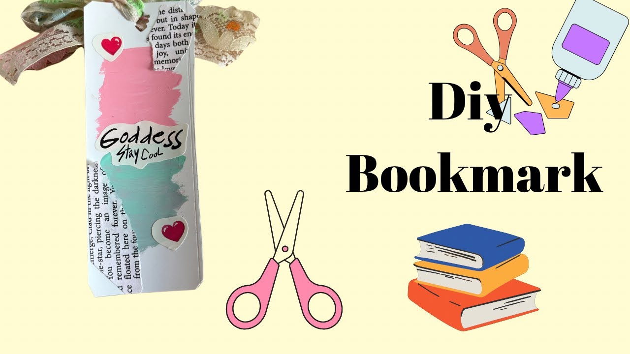 How to Make Cute DIY Bookmarks in 5 Minutes | Easy & Aesthetic ...