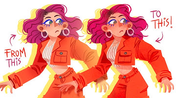 5 manieren om TEXTUUR toe te voegen aan digitale kunst // Tips + Speedpaint