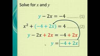 Maths grade 12: How to solve simultaneous equations step by step?
