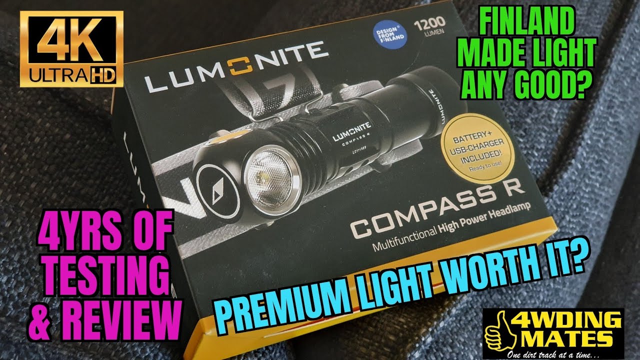 LUMONITE Compass R LED High Power Headlamp long term review made in ...