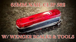65mm Victorinox Nail Clip w/ Wenger Pocket Tool Chest parts