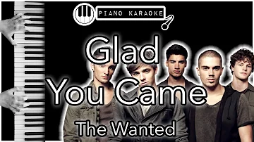 Glad You Came - The Wanted - Piano Karaoke Instrumental
