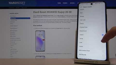 Default Notification Sounds in Huawei Enjoy 20 SE – List of Notification Tones