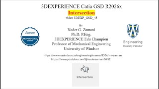 3DEXPERIENCE CATIA, 3DEXP GSD 45, Intersection R2026x