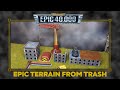 EPIC 40K WARHAMMER TERRAIN MADE FROM TRASH Legions Imperialis