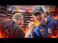 ARM WRESTLING CUSTOMERS FOR FREE SNEAKERS!