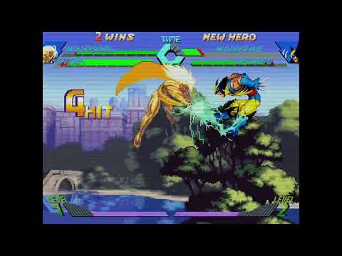 X-Men vs. Street Fighter - Wolverine, Storm vs. Wolverine, Cyclops 2