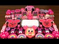 Series PINK MICKEY MOUSE Slime! Mixing Random Things into GLOSSY Slime! Satisfying Slime Videos #24